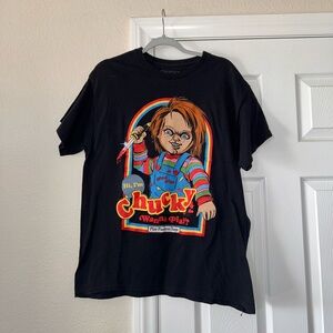 Steven Rhodes x Chucky "Wanna Play" black t-shirt